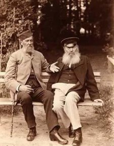Яков Полонский у Афанасия Фета в Воробьёвке. 1890 год