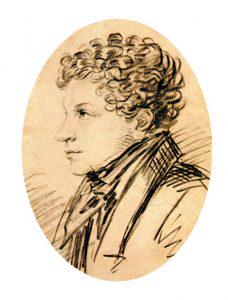 Л.С. Пушкин. Рисунок А.О. Орловского. 1820-е гг.