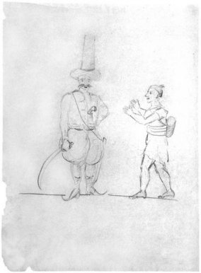 Турецкие мотивы. Рисунок А.С. Пушкина. 1829