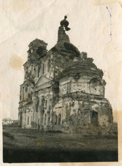 Анно-Зачатьевская церковь в Топлинке после войны.