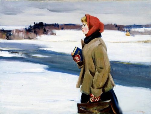 Раздрогин Игорь Александрович (Россия, 1923) «Сельская учительница» 1957