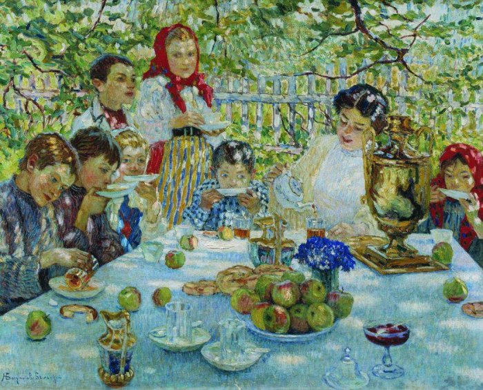 Богданов-Бельский Николай Петрович. Именины учительницы. 1910.