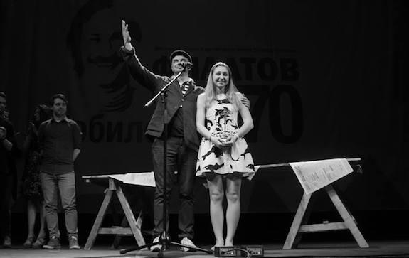 идейный вдохновитель «Филатов-феста» Влад Маленко и победительница Алена Синица