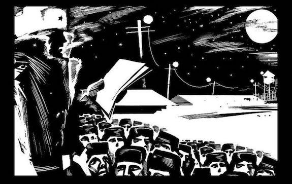 Иллюстрация к рассказу Солженицына Один день Ивана Денисовича
