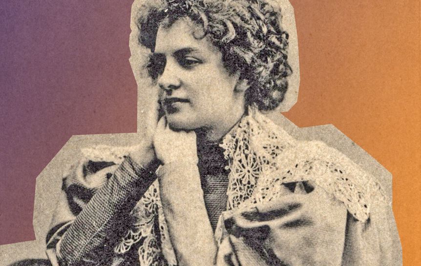 Зинаида Николаевна Ги́ппиус (по мужу Мережко́вская; 8 [20] ноября 1869) — русская поэтесса и писательница, одна из видных представительниц Серебряного века. / РГАЛИ