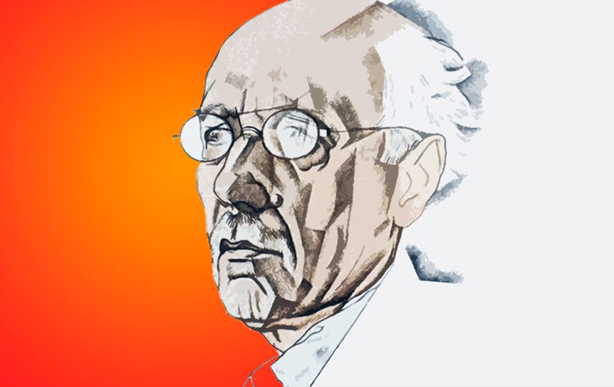Ю. Анненков. Портрет Федора Сологуба.