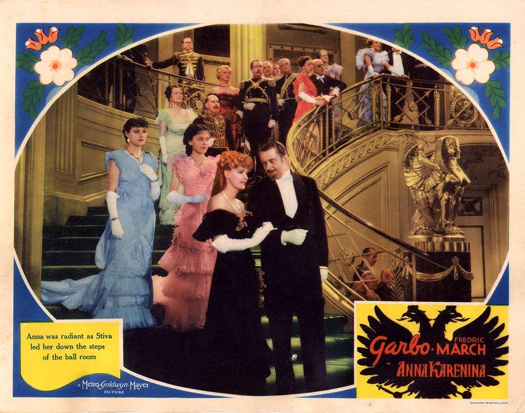 Карточка фильма «Анна Каренина» с Гретой Гарбо и Фредериком Марчем (1935 ) / picryl.com