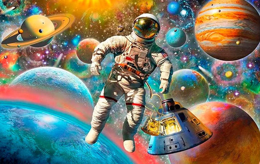 12 апреля — День космонавтики / Художественный постер