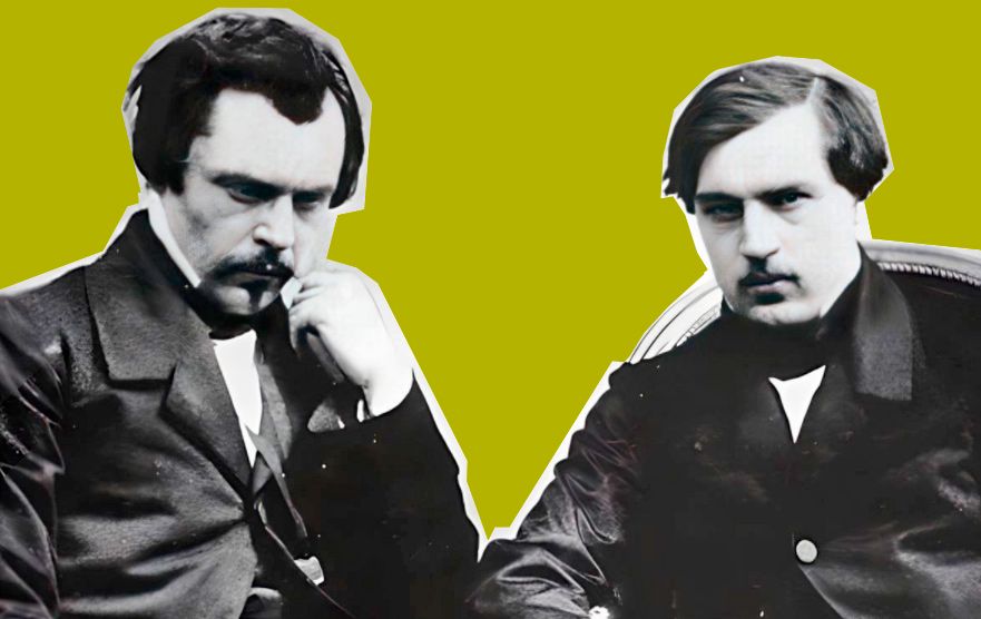 Братья Гонкур — французские писатели Жюль де Гонкур и Эдмон де Гонкур